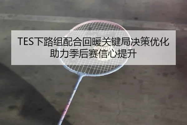 TES下路组配合回暖关键局决策优化助力季后赛信心提升